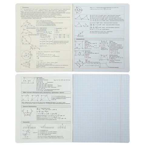 Зошит ZiBi предметний PASTEL 48 аркушів клітинка, геометрія (ZB.1701-11)