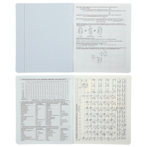Зошит ZiBi предметний BLACK 48 аркушів клітинка, хімія (ZB.1700-04)