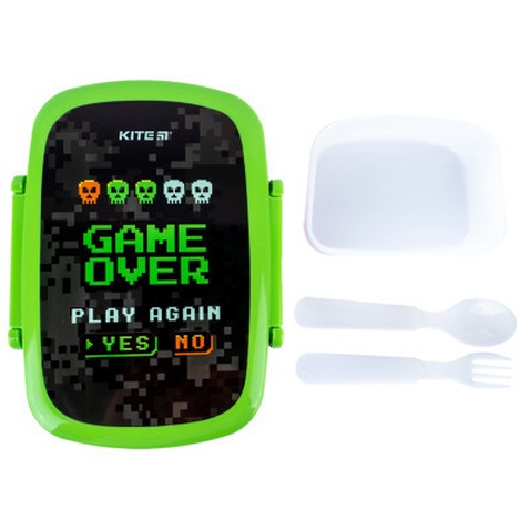 Ланч-бокс дитячий Kite Game over з наповненням 750 мл (K24-163-1)