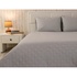 Покривало Руно двостороннє декоративне Velour Grey ромб 180х220 см (340.55_Grey ромб)