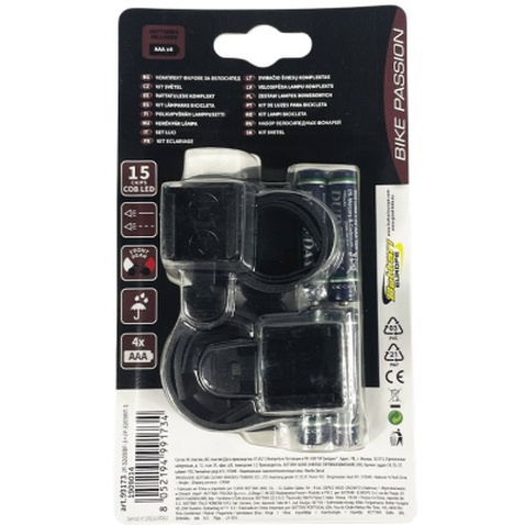 Комплект велофар Good Bike BY-Bike Three COB LED (99173-IS)
