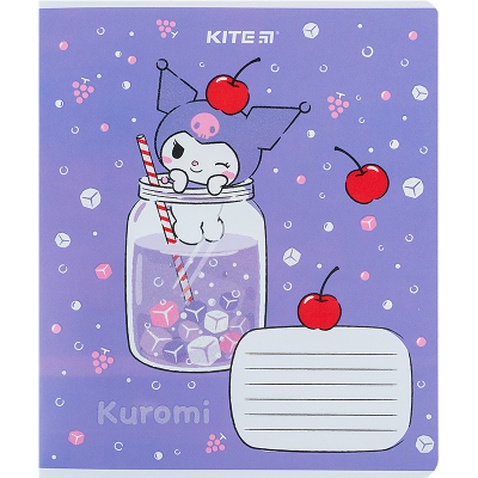 Зошит Kite Kuromi 12 аркушів, лінія (HK24-234)