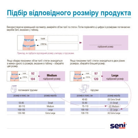 Підгузки для дорослих Seni Super Plus Large 30 шт (5900516691677)