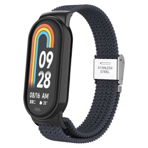 Ремінець до фітнес браслета Armorstandart Braided Solo Loop для Xiaomi Mi Band 8 Charcoal (ARM69928)