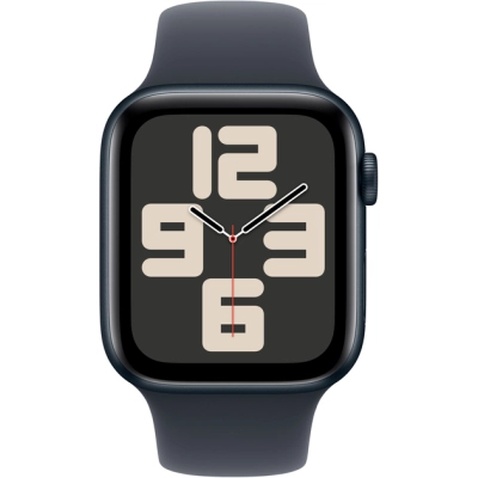 Смарт-годинник Apple Watch SE 2024 GPS 44mm Midnight Aluminium Case with Midnight Sport Band - M/L (MXEK3QH/A)