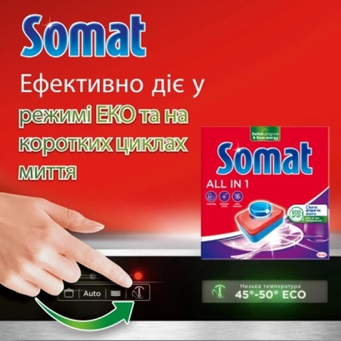 Таблетки для посудомийних машин Somat All in 1 Extra 24 шт. (9000101809466)