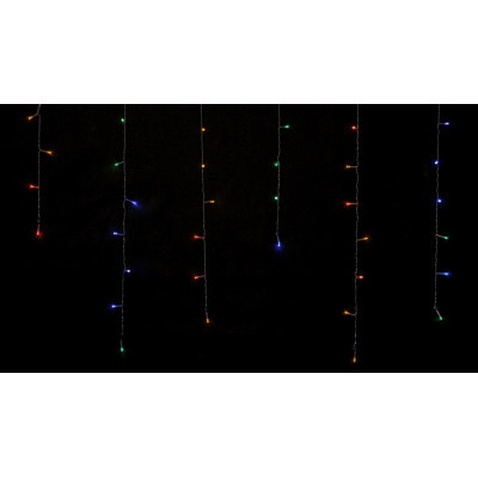 Гірлянда Delux ICICLE 100 LED C 3.2х0.7 м Мульти/Прозорий IP20 (90015254)