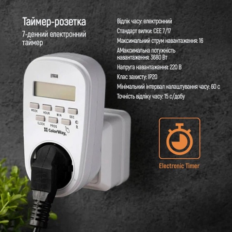 Реле напруги ColorWay CW-STE01-7D