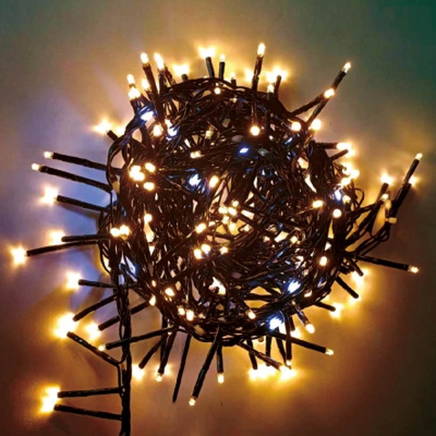 Гірлянда ColorWay Мішура-водоспад LED 250 5 м 150 теплий статичний+100 білий водоспад (CW-G-250L5VMC)