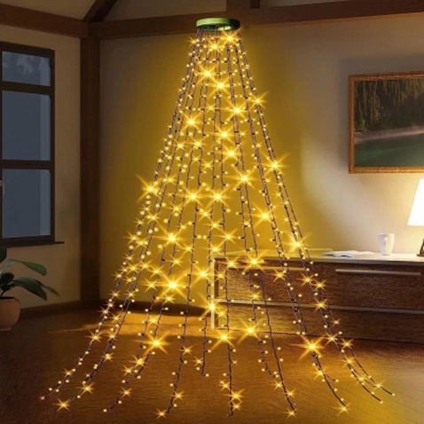 Гірлянда ColorWay Каскад LED 98 7 x 1.5 м 8 функцій (CW-G-98L71CU)