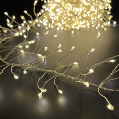 Гірлянда ColorWay Кластер LED 200 6 м 8 функцій Мідна струна Теплий колір 220 V (CW-G-200L6VC)