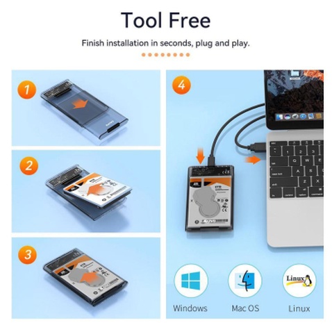 Кишеня зовнішня Maiwo 2.5" SATA/SSD HDD - USB3.0 (K2510B)