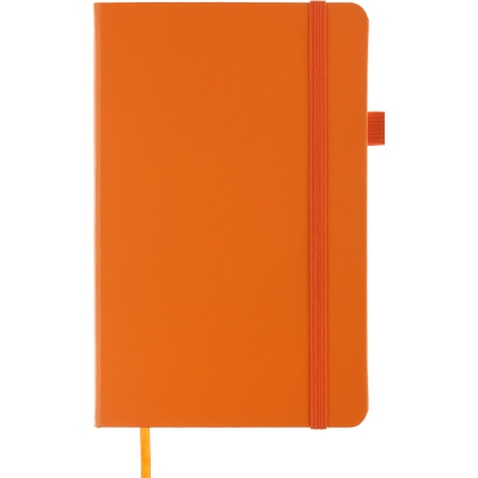 Книга записна Buromax Etalon 125x195 мм 96 аркушів в лінію обкладинка зі штучної шкіри Помаранчева (BM.291260-11)