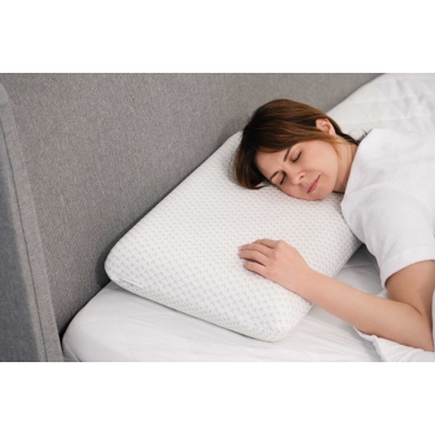 Подушка Ardesto ортопедична Sleepwell, класична прямокутна, піна меморі, 60х40х12см білий (ART6040CLP)