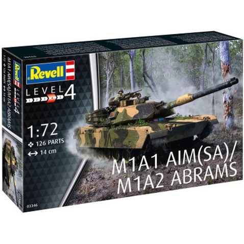 Збірна модель Revell Танк Абрамс M1A1 AIM(SA)/ M1A2 рівень 4 масштаб 1:72 (RVL-03346)