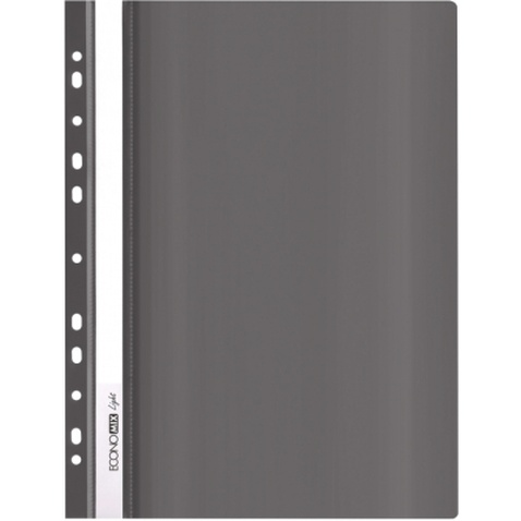 Папка-швидкозшивач Economix А4 Light з перфорацією, чорна (E38504-01)