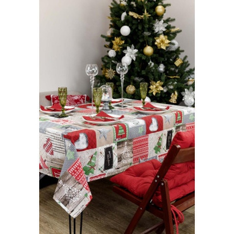 Скатертина Прованс Merry Christmas 120x132 см (4823093451414)