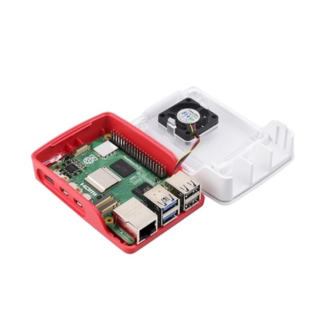 Додаткове обладнання до промислового ПК Raspberry Pi Корпус червоно-білий для Raspberry Pi 5 офіційний (SC1159)
