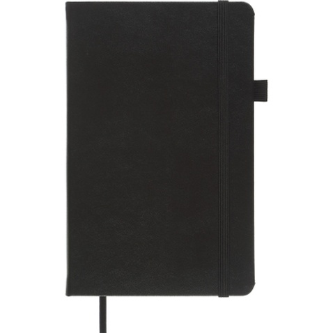 Книга записна Buromax Etalon 125x195 мм 96 аркушів в точку обкладинка зі штучної шкіри Чорна (BM.291360-01)