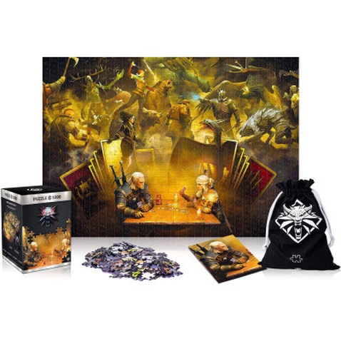Пазл GoodLoot Witcher: Playing Gwent 1000 елементів (5908305231448)
