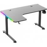 Комп'ютерний стіл GT Racer T-1217 Black (T-1217 (160x60-100x73) Black)