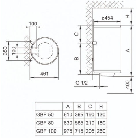Бойлер TIKI GBF 100/UA (700098)