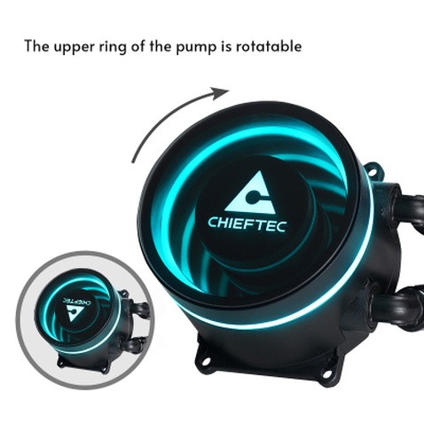 Система рідинного охолодження Chieftec Iceberg 240 DARK (CLC-240-BLK)