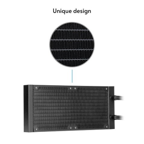 Система рідинного охолодження Chieftec Iceberg 240 DARK (CLC-240-BLK)