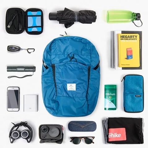 Рюкзак туристичний Naturehike Ultralight NH17A017-B 22 л сірий (6927595725085)