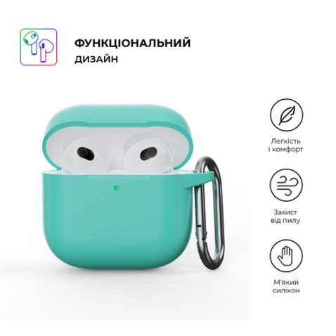 Чохол для навушників Armorstandart Hang Case для Apple AirPods 4 Mint Green (ARM81287)