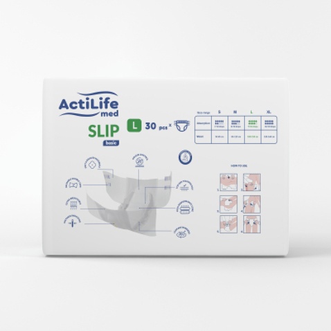 Підгузки для дорослих ActiLife Med Basic L, 30 шт (4820174981662)