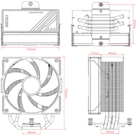 Кулер до процесора ID-Cooling Frozn A410 ARGB (FROZN A410 ARGB)