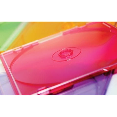 Бокс для диска CD/DVD Slimcase Assorted colours 50шт Verbatim (49973)