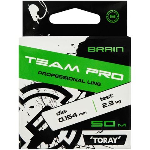 Волосінь Brain Team Pro 50m (clear) 0.154mm 2.3kg (1858.26.85)