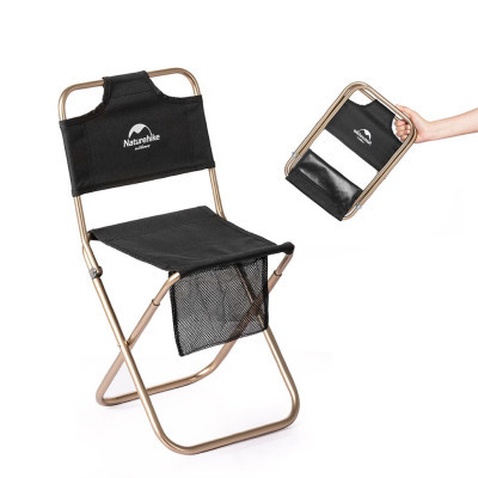 Стілець складаний Naturehike MZ01 NH18M001-Z чорний (6927595733806)