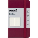 Книга записна Axent Partner, 95x140 мм, 96 аркушів, клітинка, винна (8301-46-A)