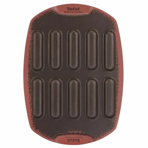 Форма для випікання Tefal PerfectBake, 10 форм, прямокутний 21х29см, алюміній, коричневий (J5734302)