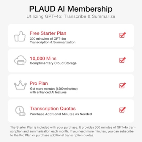 Цифровий диктофон PLAUD Plaud.AI Note Silver (NB-100-SI)