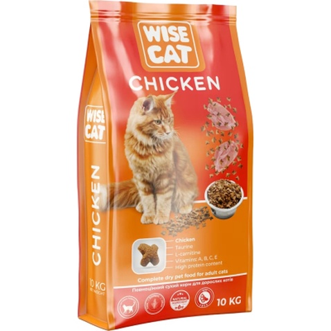 Сухий корм для кішок Wise Cat Chicken 400 г (4820111141715)