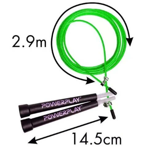 Скакалка PowerPlay 4202 швидкісна Зелена (PP_4202_Green)