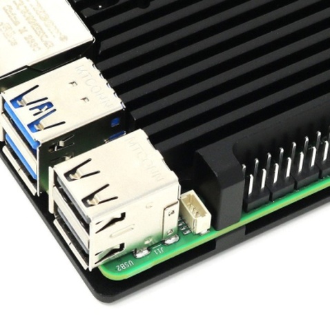 Корпус до промислового ПК Pi HUT for Raspberry Pi 5 Aluminium Armor Radiator (105858)