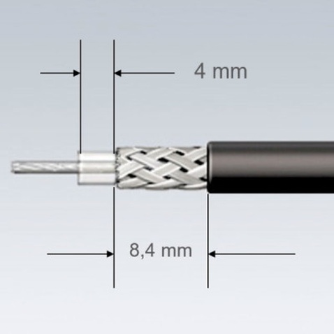 Знімач ізоляції KNIPEX для коаксіальних кабелів (16 60 05 SB)