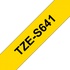 Стрічка для принтера етикеток UKRMARK B-S-T641P-BK/YE, сумісна з TZES641, 18мм х 8м. black on yellow (900608)