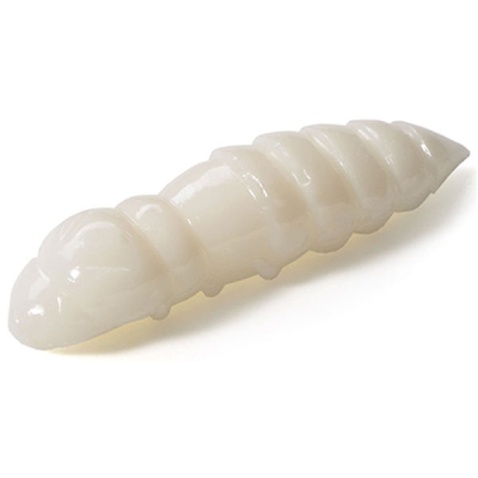 Силікон рибальський FishUP Pupa 1.5" 009 - White, cheese taste (8шт/уп) (1864.02.78)