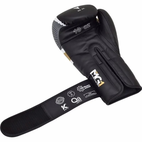 Боксерські рукавички RDX F7 Ego Black Golden 10 унцій (BGR-F7BGL-10oz)