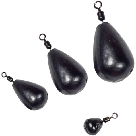 Грузило DS Джиг-ріг з вертлюгом чорний 2г (7 шт/уп) (3981.05.92)