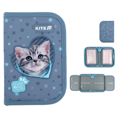Пенал Kite 622-3 Studio Pets, 1 відділення, 2 відвороти (SP25-622-3)