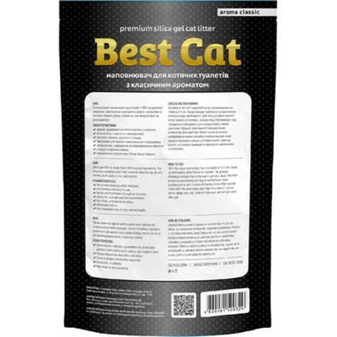 Наповнювач для туалету Best Cat Силікагелевий White 3.6 л (4820281500329)