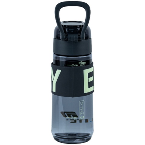 Пляшка для води Kite 550 мл сіра (K25-1232-1)