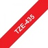 Стрічка для принтера етикеток UKRMARK B-T435P, ламінована, 12мм х 8м, white on red, аналог TZe435 (900784)